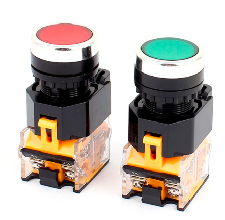 LA38/203 22mm Industrial Control Push Button Switch - 1NO 1NC)